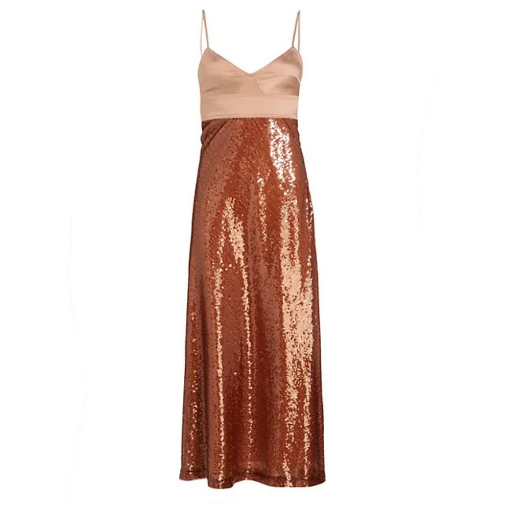 A.L.C. Gisele Sequin Midi Dress